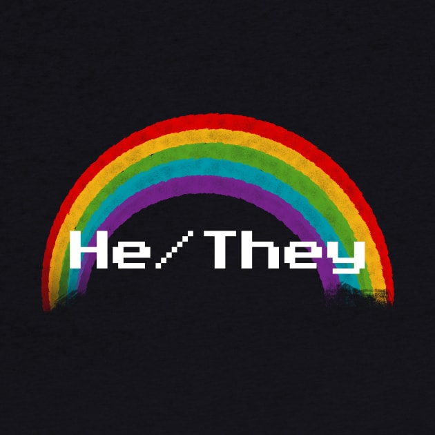 Rainbow Pronouns - He/They by FindChaos